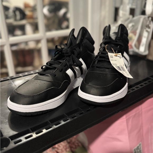 adidas Other - Adidas Men's Black and White High-Top Sneakers